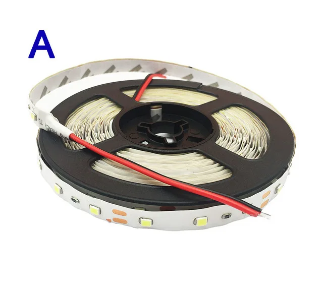 5 метров, 300 светодиодов, без водонепроницаемости, теплый белый, RGB, 5 м, Светодиодная лента, светильник 2835, 3528, постоянный ток, 12 В, 60 светодиодов/м, гибкий светильник, лента, лента, лампа - Испускаемый цвет: A