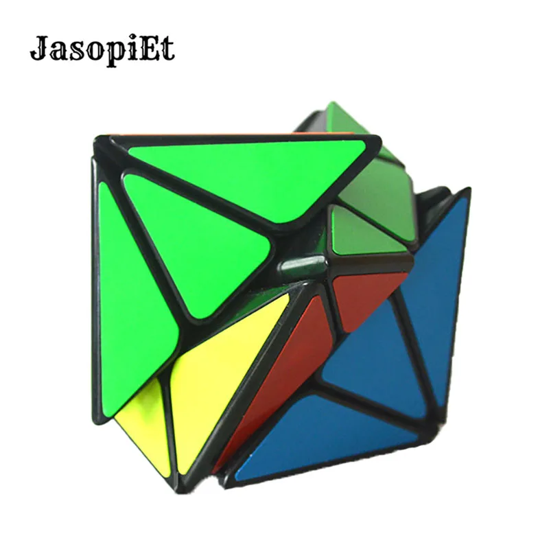 

JasopiEt 3x3x3 YongJun YJ Axis Magic Cube Change Irregularly Jinggang Speed Cube with Frosted Sticker Brain Teaser 5.7*5.7*5.7cm