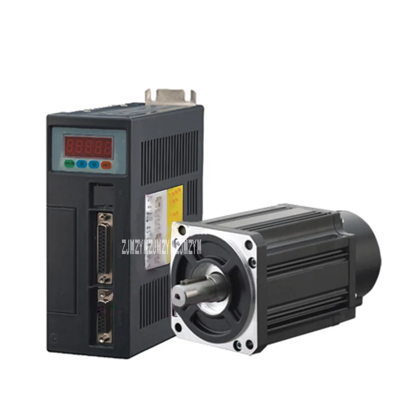 

New Arrival 220V 4N.M. AC Servo Motor 86 * 86 Flange Installation 16mm 1KW Servomotor 90ST-M04025 2500RPM AC Servo Motor+ Driver