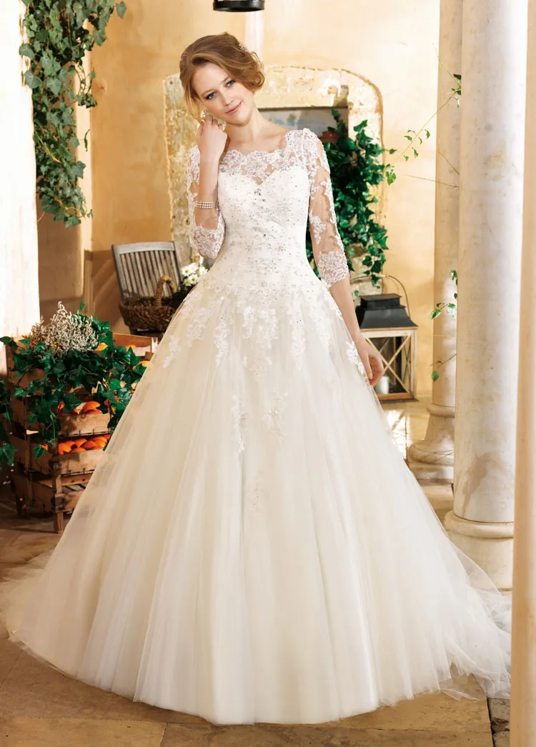 

free shipping 2013 new designer woman dress designer beading sexy long sleeve white lace plus size simple wedding dresses