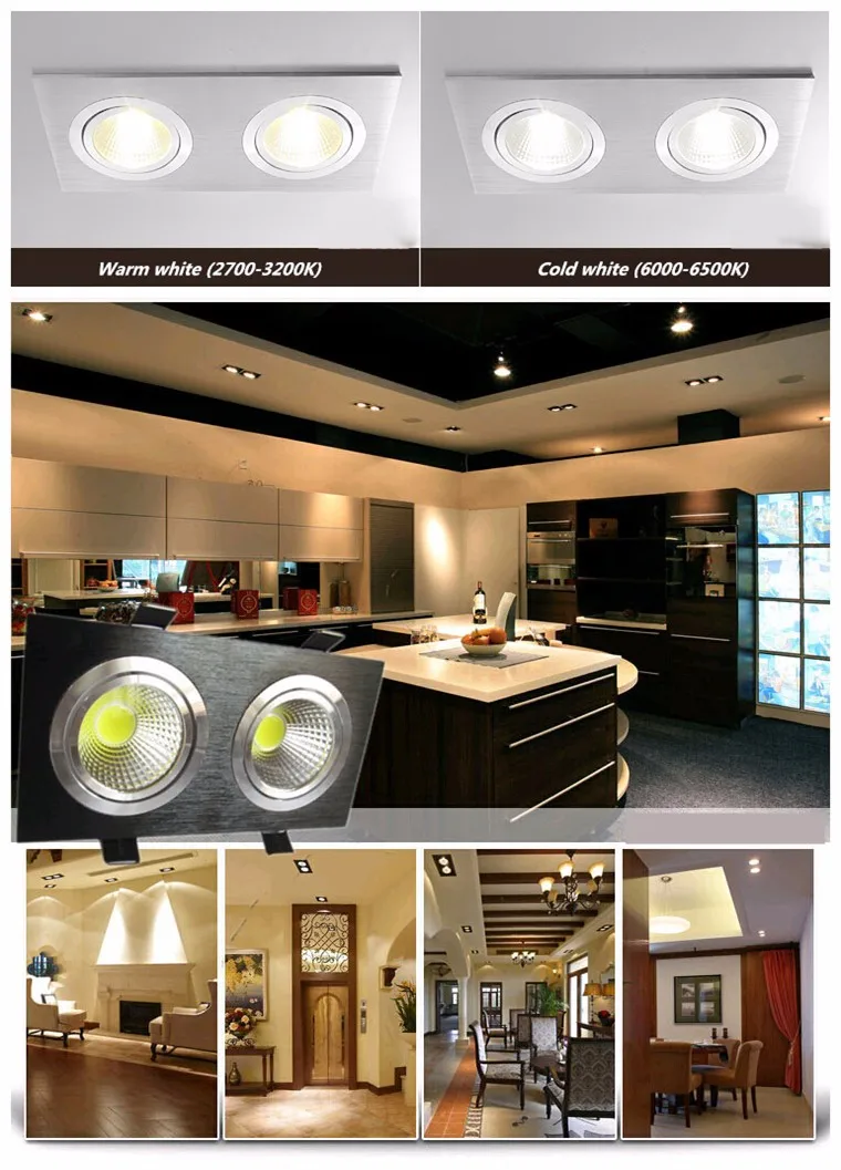 YON 1 шт. светодиодный светильник 12 Вт 20 Вт 28 Вт 48 Вт 60 Вт 85-265 в поверхностный настенный Точечный светильник светодиодный для домашнего декора кухни и ванной комнаты