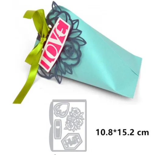 

Gift Box Flower Metal Cutting Dies New 2019 for Card Making Craft Dies Scrapbooking DIY Album Stencil Die Cut Embossing Decor