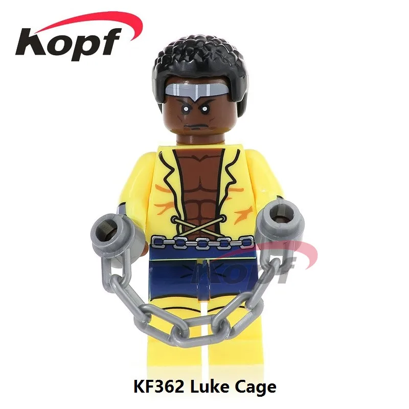 

20pcs Building Blocks Super Heroes Model Canuck Melter Prowler Hell Boy Luke Cage Flight Captain For Kids Toys KF362