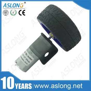 

hot sale JGA25-370TC high quality 24v dc gear motor 4mm coupler 65mm wheels mounting bracket for toys aslong
