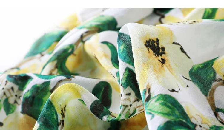 Women Silk Shirt 100%Silk Crepe Floral Printed T