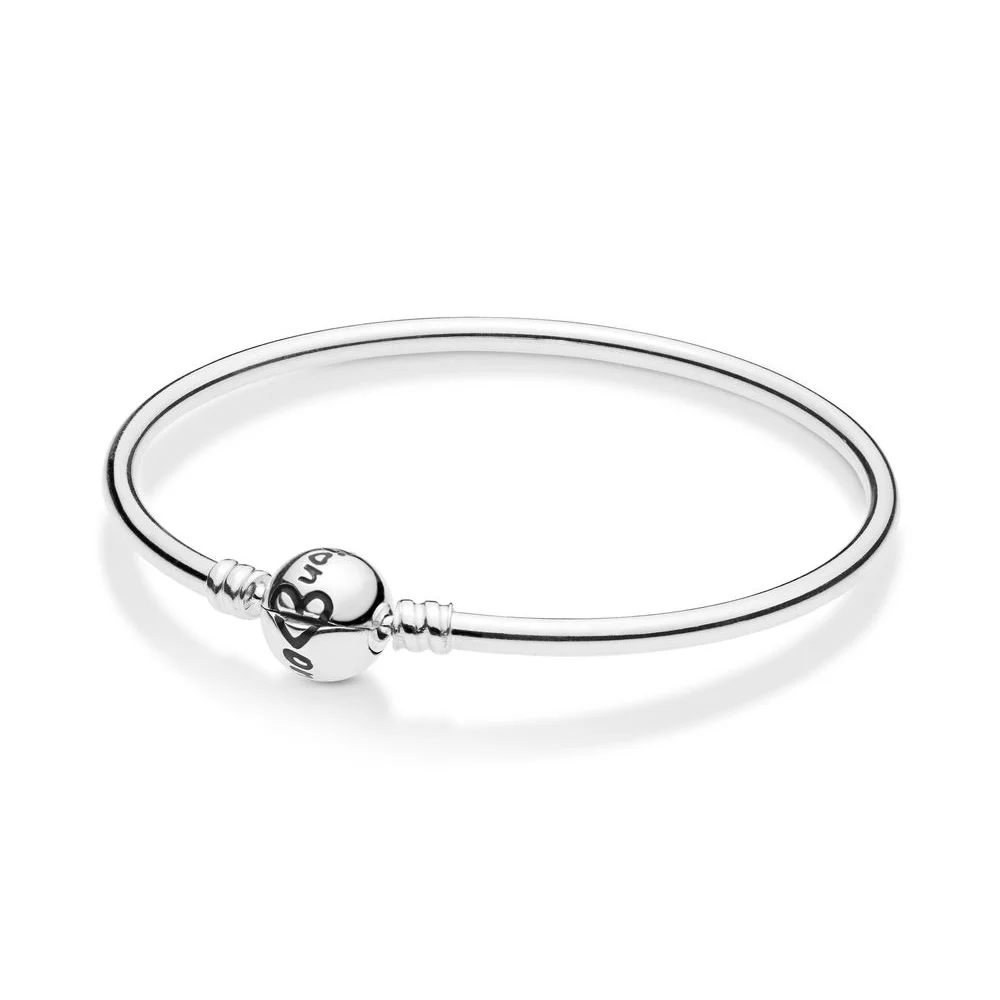 

2019 Mother Day Authentic 925 Sterling Silver Original One In A Million Pandora Bangle Fit Women Bead Charm Bracelet DIY Jewelry