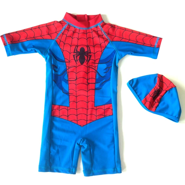 Special Price 2017 New Baby Swimwear for Boys Children's Superhero Cartoon Swimsuit Boys Children Sunscreen Beachwear Kid Bathing Clothes Suit