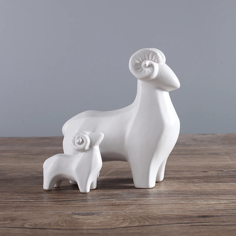 Us 64 52 White Black Ceramic Sheep Home Decor Crafts Room Decoration Goat Handicraft Porcelain Animal Figurines Wedding Decorations In Us 64 52 White Black Ceramic Sheep Home Decor Crafts Room Decoration Goat Handicraft Porcelain Animal Figurines Wedding Decorations In