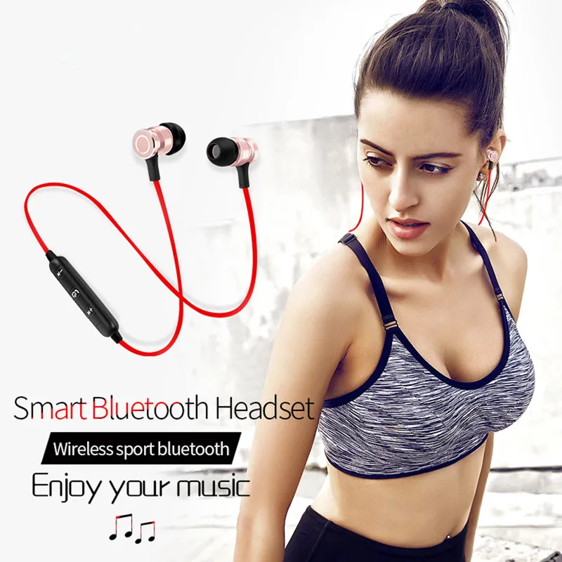 Беспроводные bluetooth наушники V4.1 беспроводные с шумоподавлением микрофоном для