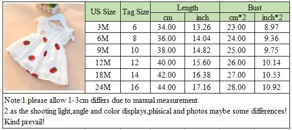 Платье для маленьких девочек От 0 до 2 лет Одежда для новорожденных Детское летнее Хлопковое платье с вышитыми цветами и ягодами клубники для малышей в возрасте 1 года платье на день рождения, одежда для малышей