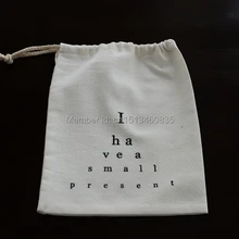 100 шт./лот Высокое качество украшения из хлопка мешок из хлопка подарочный футляр хлопковый мешочек сумка со шнурками украшение с индивидуальным логотипом сумка мешок