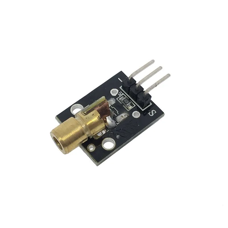 

Thinary Electronic KY-008 3pin 650nm Red Laser Transmitter Dot Diode Copper Head Module for Arduino AVR PIC DIY