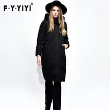 Пальто женское пуховое casacos de inverno feminino длинное пуховое пальто женские куртки бренды manteau femme hiver Зеленый