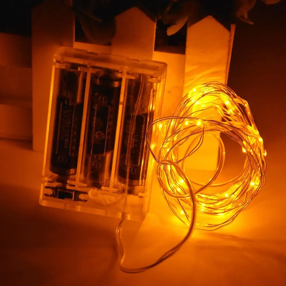 2M/6.5ft 20 LEDs String Lights Silver Wire Lights,Waterproof Starry