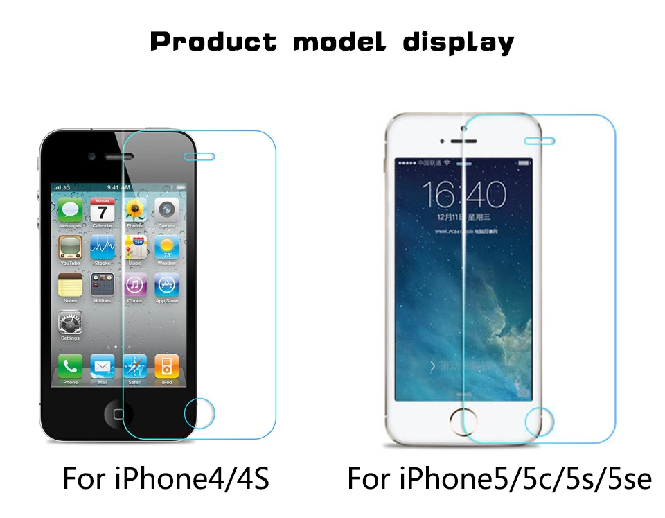 Закаленное стекло для iphone 7 plus 4 4S 5 5S se 6 6s плюс 8 плюс стекло iphone 8 x screen Protector защитное стекло на айфон 7 6