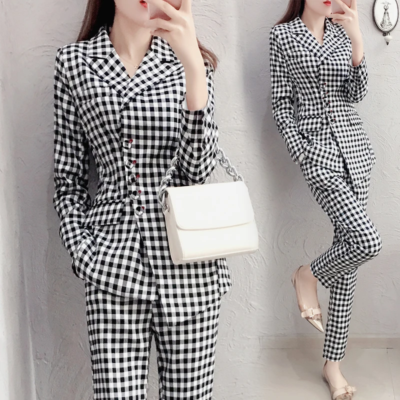 casual trouser suit for ladies