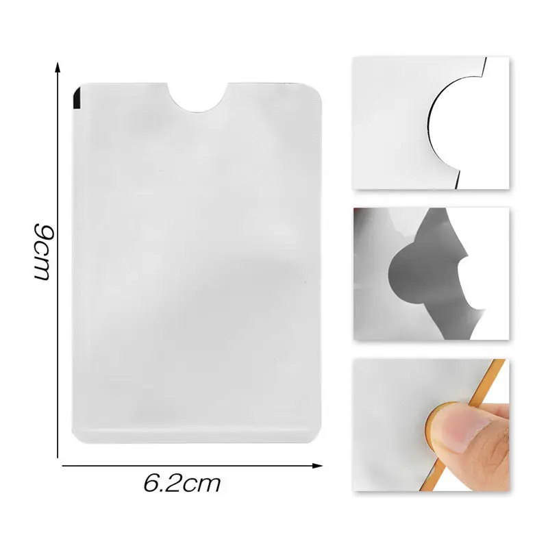 10PC Credit Card Box Anti-degaussing Automatic Pop-up Bank Card Package tarjetero porte carte bancaire porte carte 40MA1814