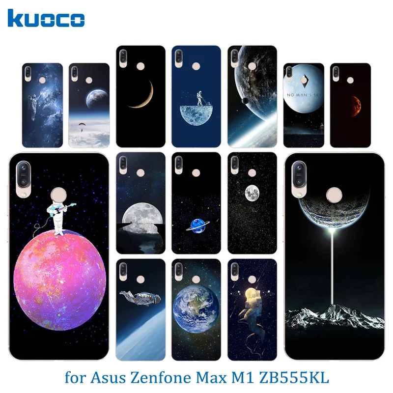 5 дюймов для Asus ZB555KL ультра тонкий ТПУ космический мир телефонный чехол ASUS Zenfone Max M1