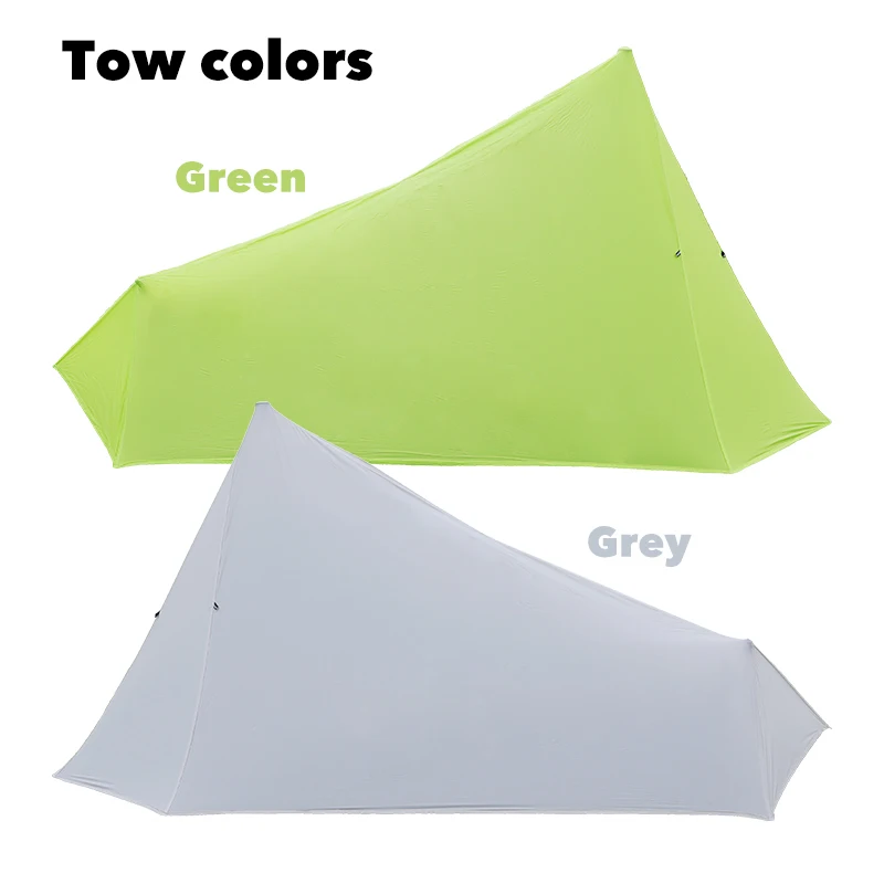 Trekking pole style camping tent 4