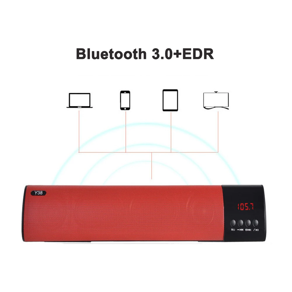 Portable Wireless 3.0 Bluetooth Speaker Receiver Soundbar Computer TV Sound Bar 10W Subwoofer Audio Sound For iPhone for XiaoMi (1)