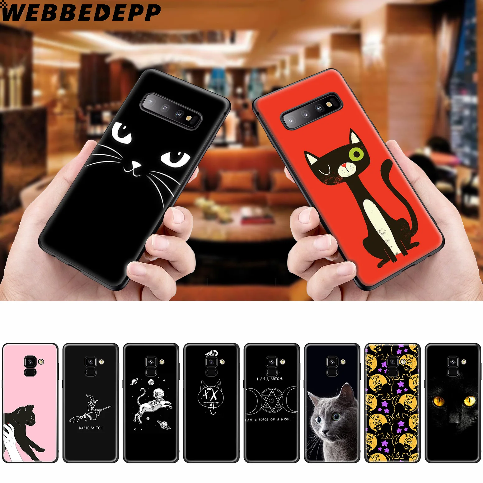 WEBBEDEPP силиконовый чехол для Samsung Galaxy A3 A5 A6 A7 A8 A9 A10 A20 A30 A40 A50 A70 M10 M20 M30 |