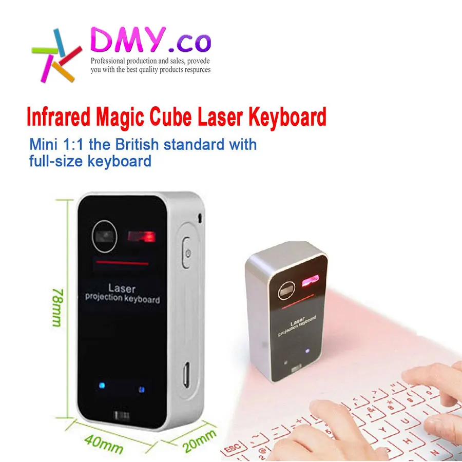 10pcs/lot wholesale price laser projection keyboard with mouse&speaker