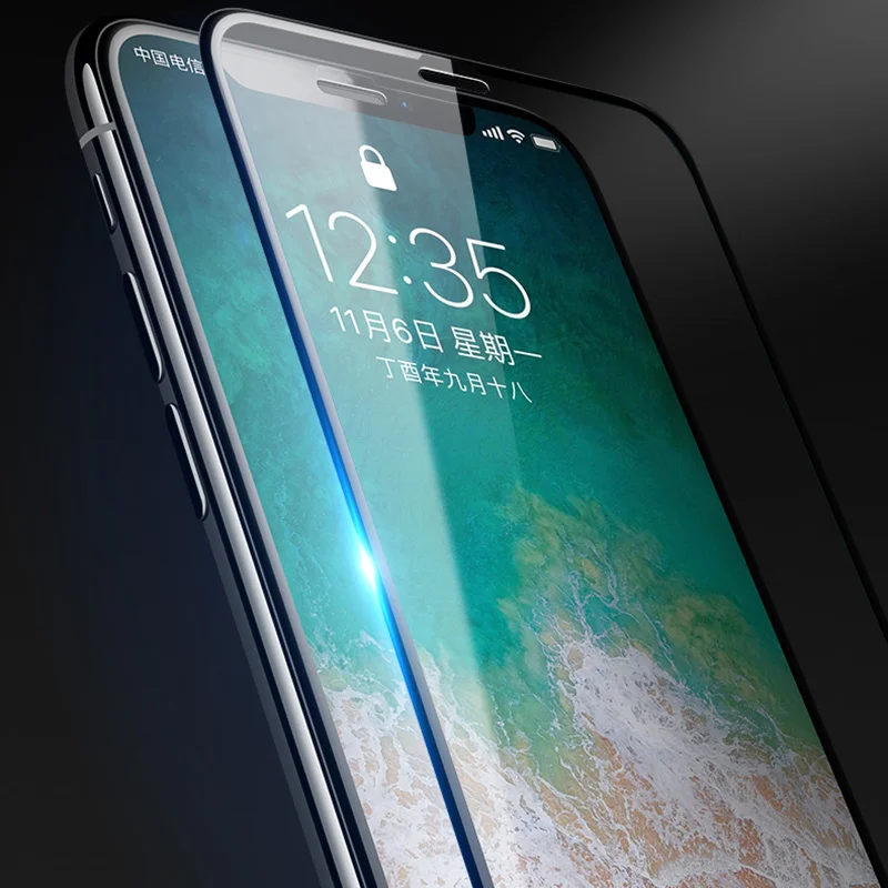 Защитное стекло закаленное 9H для iPhone X/XS/xs MAX/XR/7/8 Plus|Защитные стёкла и плёнки| |