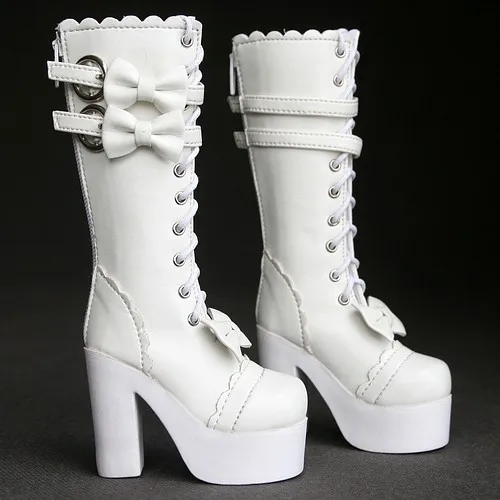 [Wamami] 49# белый 1/4 BJD MSD DZ Dollfie синтетические кожаные сапоги/Shoes-6.0cm