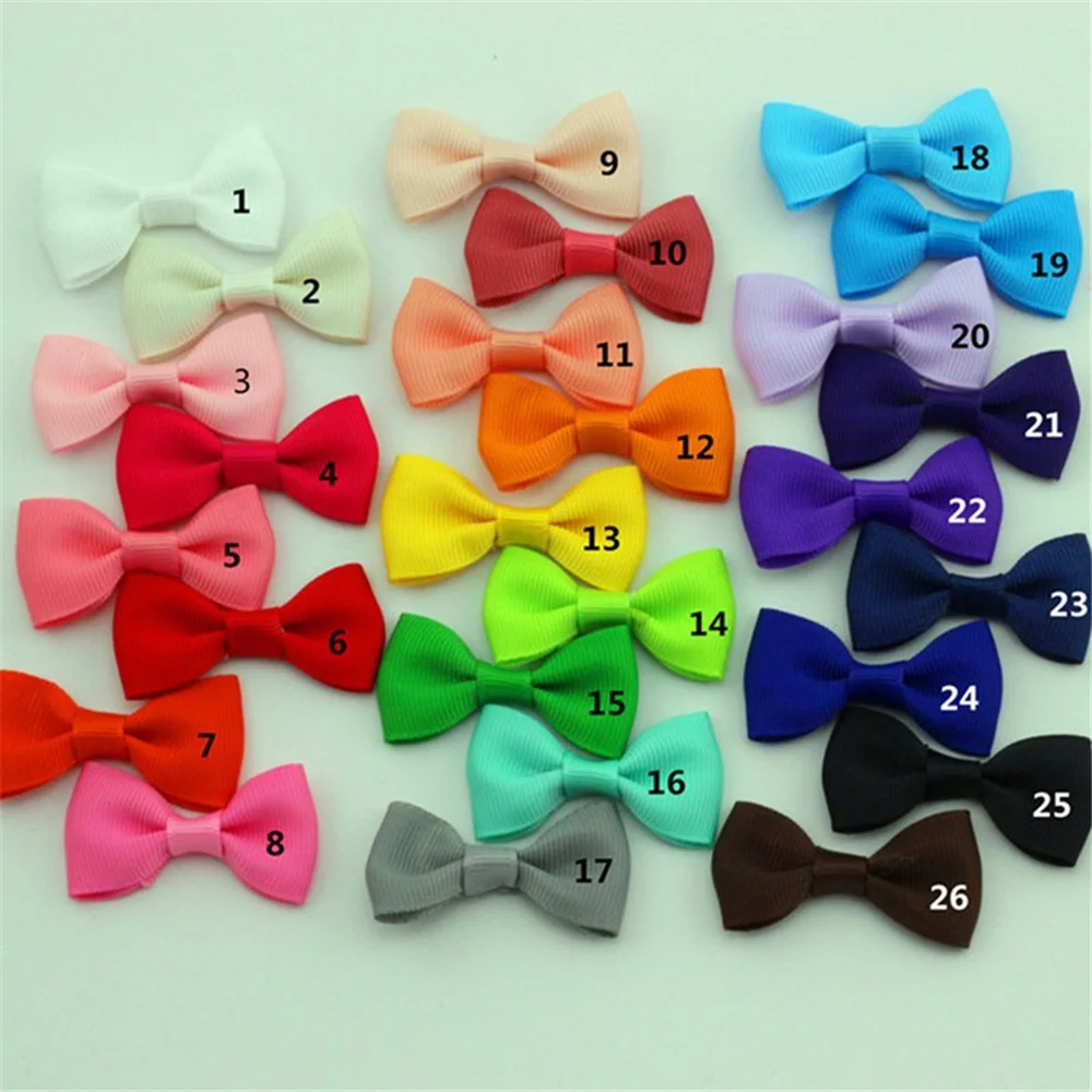 10Pcs-lot-2-little-girl-hair-grosgrain-ribbon-Bow-with-elastic-hair-bands-kids-hair-accessories (1)