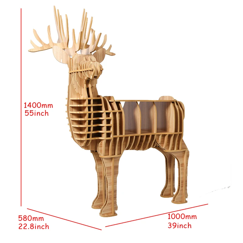 Высококачественная креативная деревянная мебель для стола с оленем для дома, гостиной, гостиничного салона, украшения Chrtistmas Deer Europe Fashion TM001M