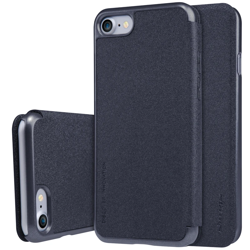Nillkin Sparkle Series Super Thin PU leather flip cover Hard PC Plastic Back Cover case for