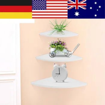 

3Pcs Multifunction Plastic Bathroom Shelf Wall Hanging Corner Shelf Shampoo Holder Shower Shelf Bathroom Accessory Rack