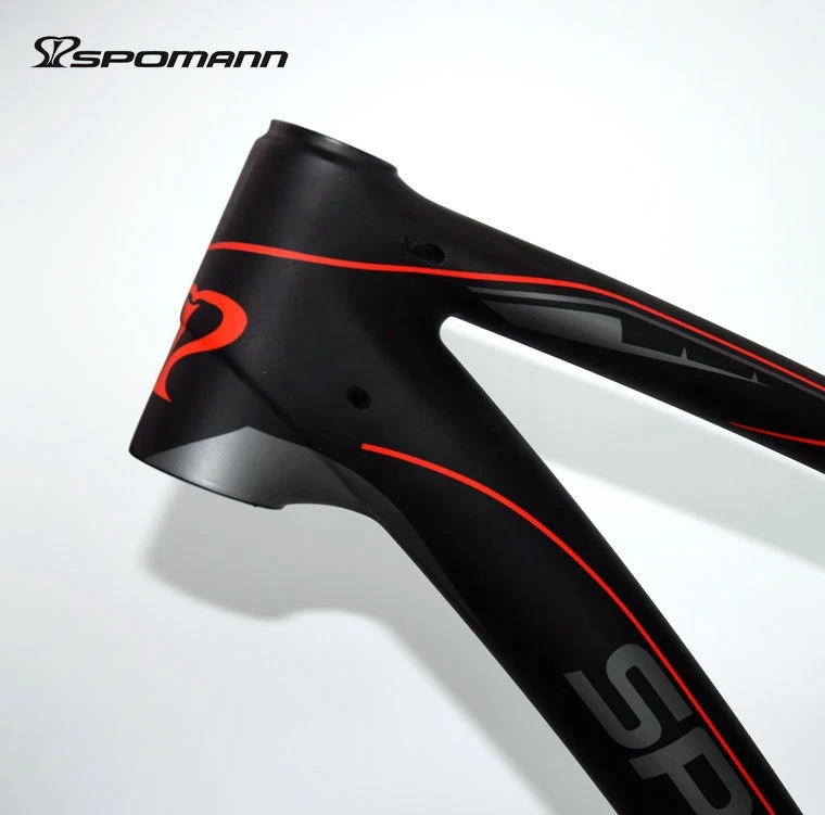 Excellent Newest SPOMANN 27.5*15.5/17.5/19.5" inch Mountain bicycle matte UD full carbon fibre bike carbon frame 27.5er MTB parts headsets 6