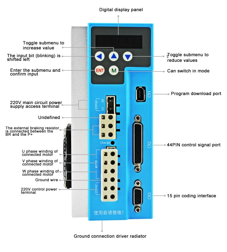 3 фазы Nema 42 20Nm замкнутый контур шаговый Серводвигатель комплект LCDA2260H+ LC110H3219 цифровой Гибридный Серводвигатель для станка с ЧПУ