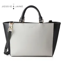 JESSIE JANE Designer Brand 2016 New Women s Top handle Split Leather Totes 1211
