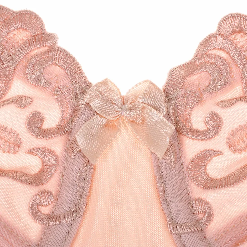 Ultra-thin Temptation Push Up Bra For Women Young Girl Sexy Full Cup Summer Breathable Type Bra Big Cup Show Little Gather Bra4 - 