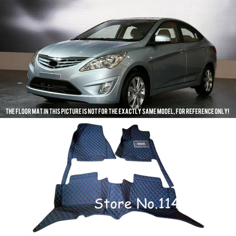

For Hyundai VERNA 2010 2011 2012 2013 14 2015 Auto Custom Car Floor Mats Carpets Front Rear Full Set