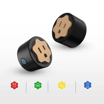 

Fuloophi WiFi Smart Socket Plug Mobile APP Remote Control Works with Alexa Google Home through a 2.4G wireless network