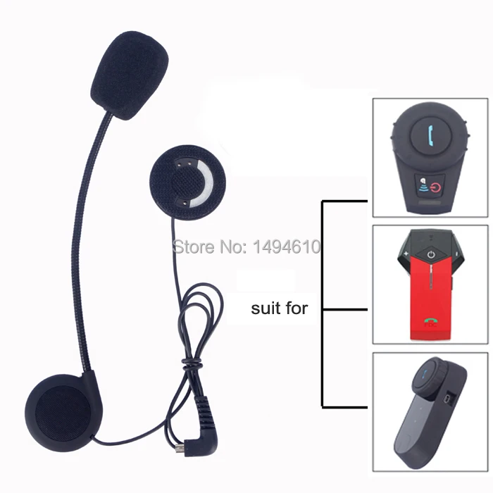 Microphone Headphone Accessories Suit for FDC Bluetooth Helmet Intercom BT Interphone Free Shipping