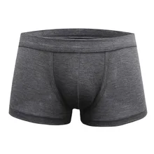 Soutong Мужское нижнее белье боксеры однотонные мягкие трусы Модальные сексуальные нижнее белье мужчины боксеры кальсоны