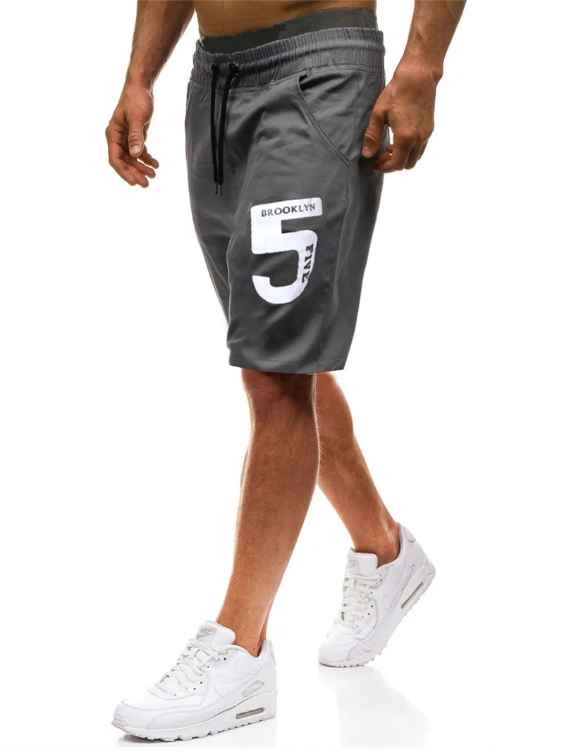 HuLooXuJi мужские Летние Шорты повседневные шорты с цифровым принтом для фитнеса с эластичной резинкой на талии свободные пляжные шорты
