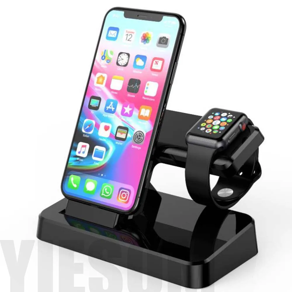 Wireless Charging Holder For Apple Watch 4321 42mm 38mm New Charger Dock Station Stand For iPhone XS Max XR X 8 7 6S 6 Plus 5 (7)