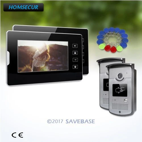

HOMSECUR 7inch Wired Video Door Phone Intercom System with Intra-monitor Audio Intercom