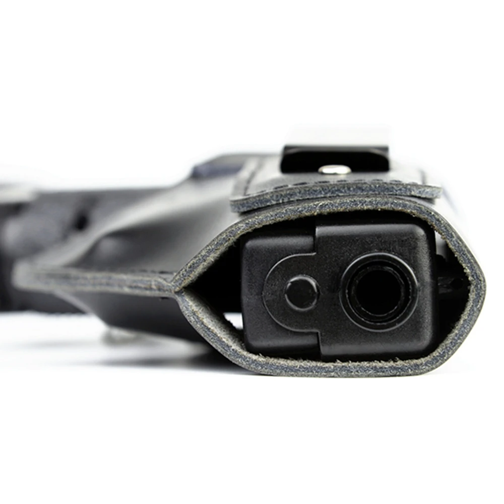 Мягкий кожаный IWB кобура для скрытого ношения для Glock 17 19 26 43 43X48 пистолет тактический внутренний пояс Маскировка клип чехол