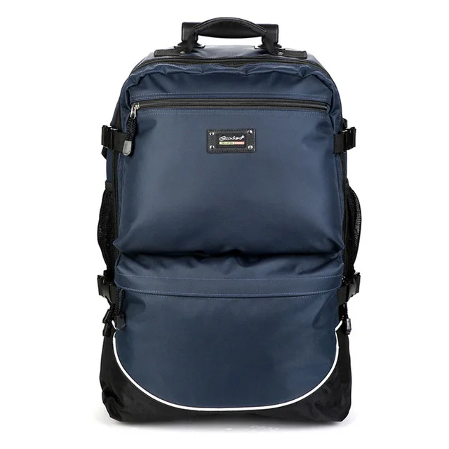 CARRYLOVE Высококачественная дорожная вместительная багажная сумка на колесиках, многофункциональная сумка для багажа - Цвет: Синий