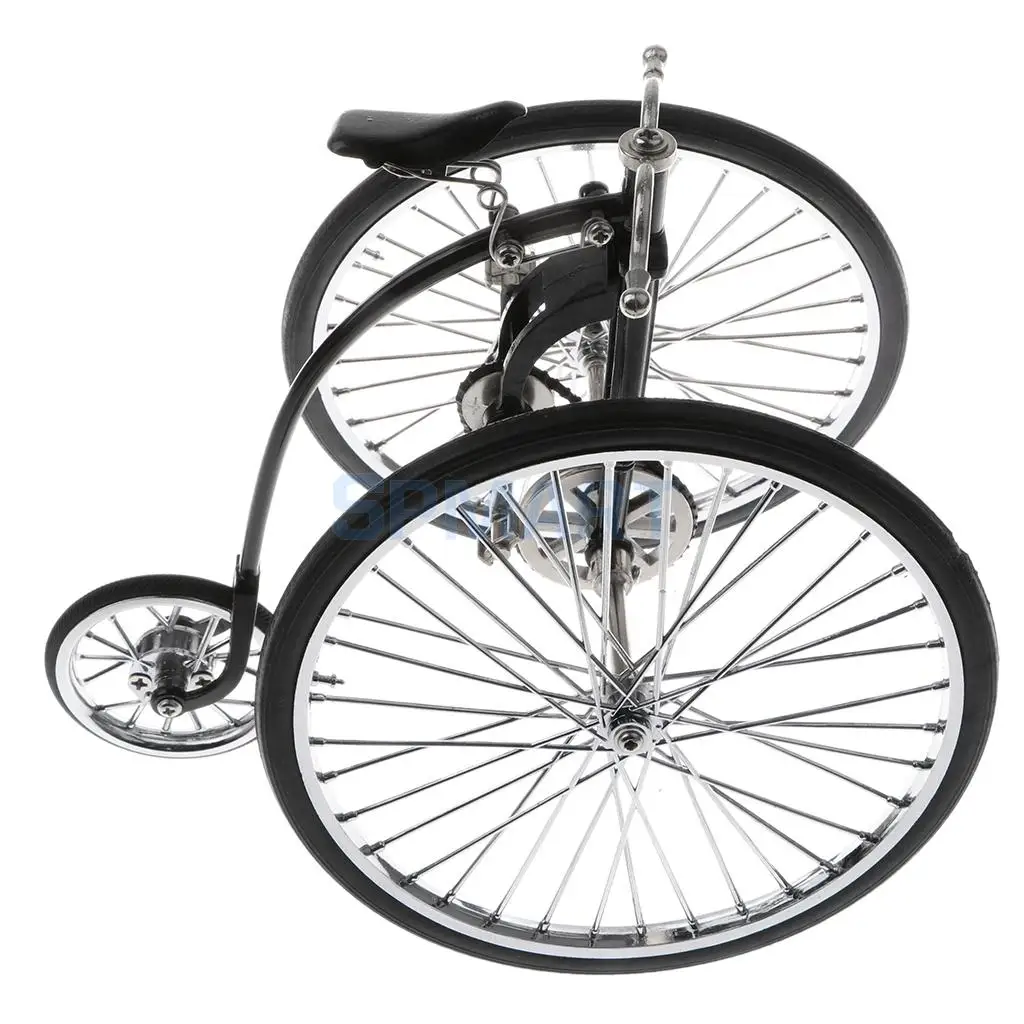 MagiDeal 1:10 Miniature Diecast Tricycle Bike with Real Brake Model Replica Bicycle Toy for Kids Children Adult Ornament