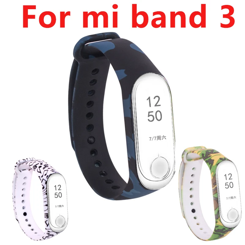 Силиконовый браслет для Mi Band 3 и 4 аксессуары смарт браслета Xiaomi mi Xiami Xaiomi Xaomi