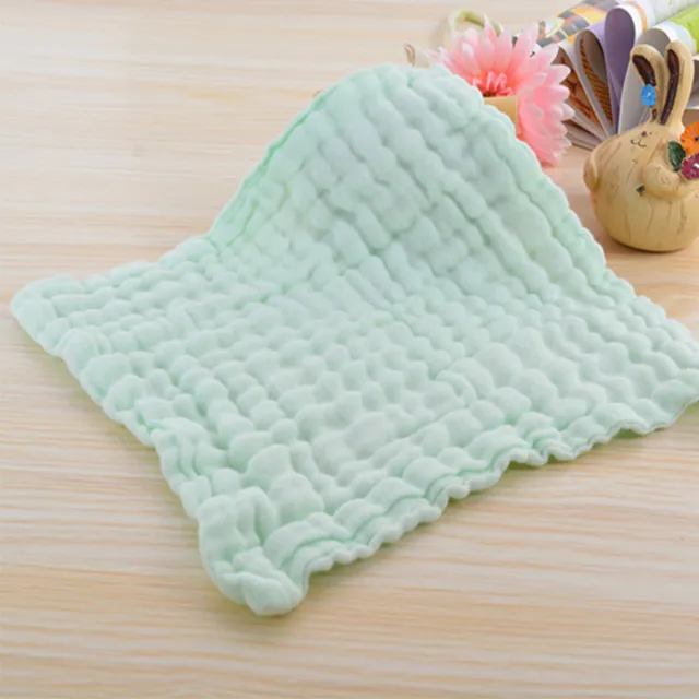 6-слойное бальное платье Детские Банные полотенца хлопок марля из сплошной мягкой новорожденного полотенце махровое полотенце для лица и тела забота ултра с высоким уровнем водопоглощения - Цвет: Зеленый