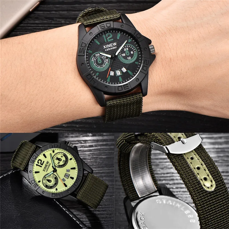 Fashion mens watches top brand luxury quartz-watch Analog Sport Stainless Steel Case Wrist Watch Clock relogio masculino 3M24 (13)