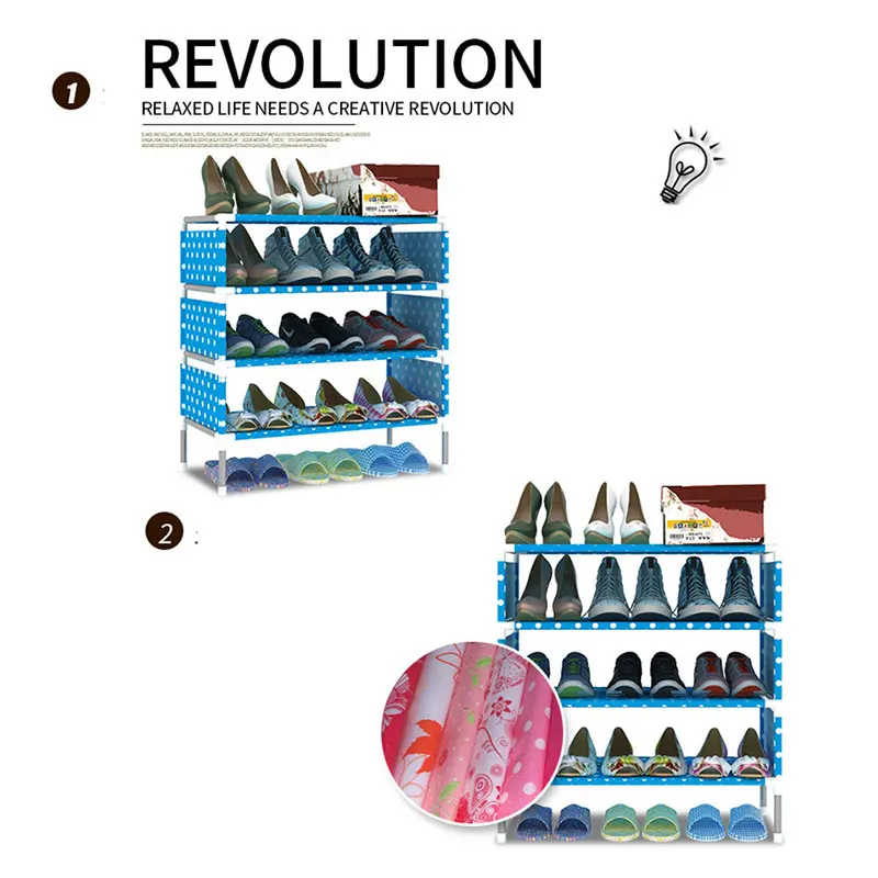 Вешалка для обуви DIY Собранный Из Нержавеющей Стали пыленепроницаемый стеллаж хранение обуви многослойный органайзер для хранения на полке подставка держатель